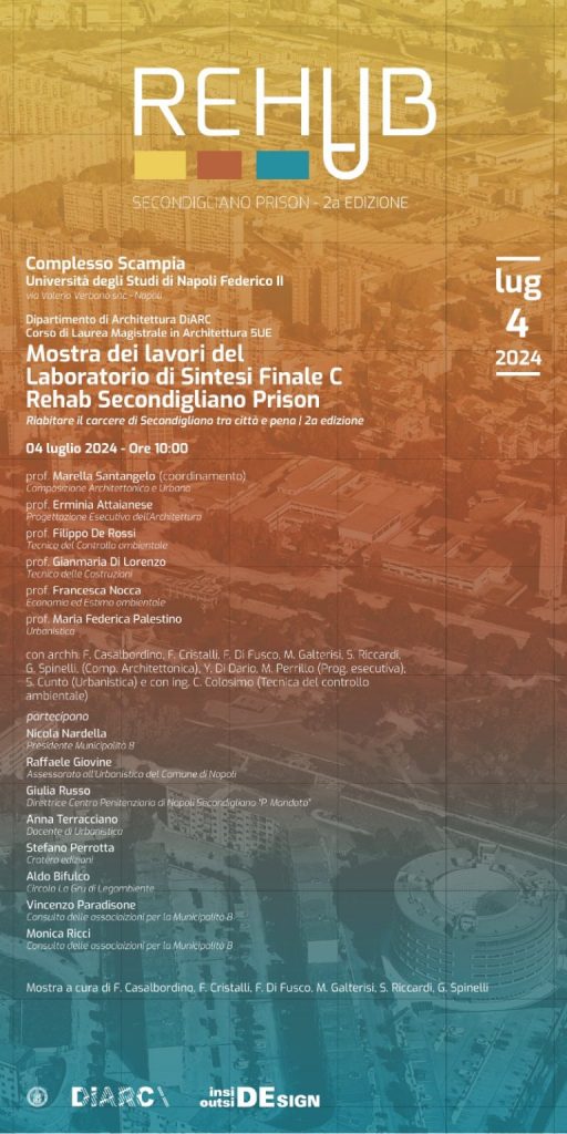 locandina mostra dei laboratori di sintesi finale Rehab Secondigliano Prison