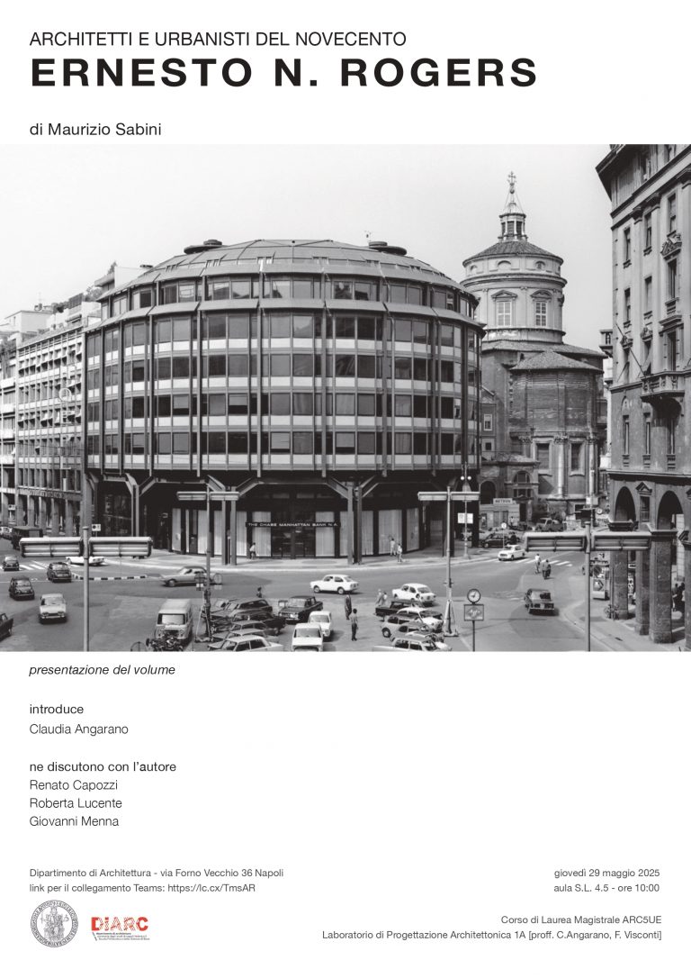 Locandina Architetti e urbanisti del novecento Ernesto Rogers