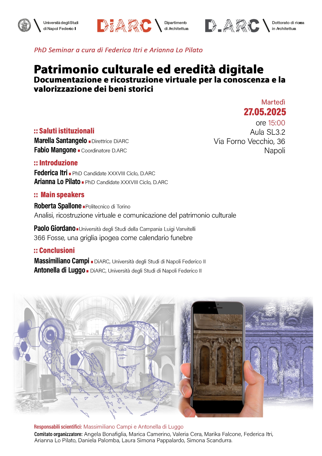 Locandina seminario Patrimonio culturale ed eredità digitale